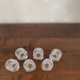 6 verres à liqueur en cristal