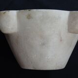 Carrara marble mortar of nineteenth century 26 x 13 cm