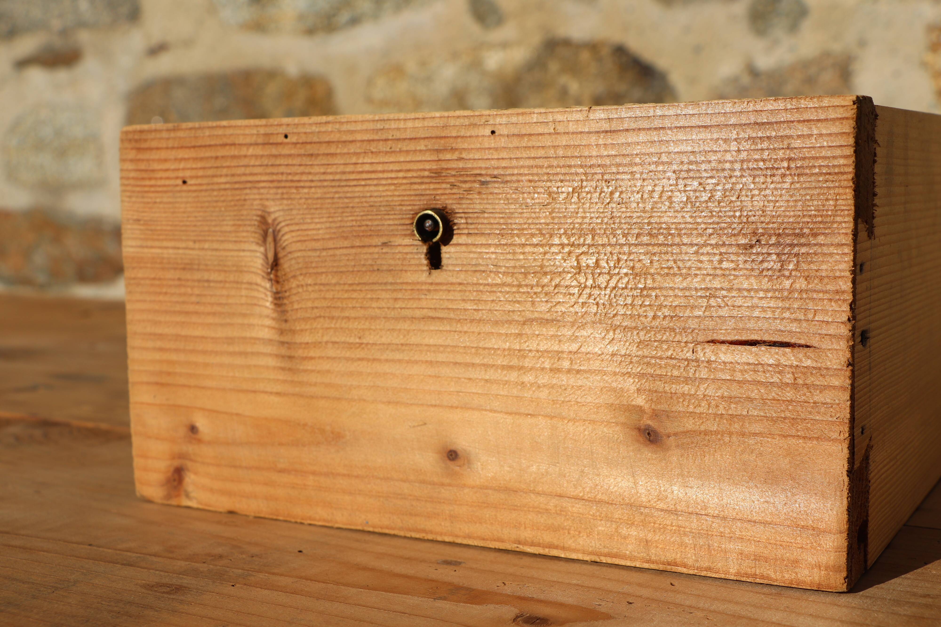 American desk in raw wood 1900