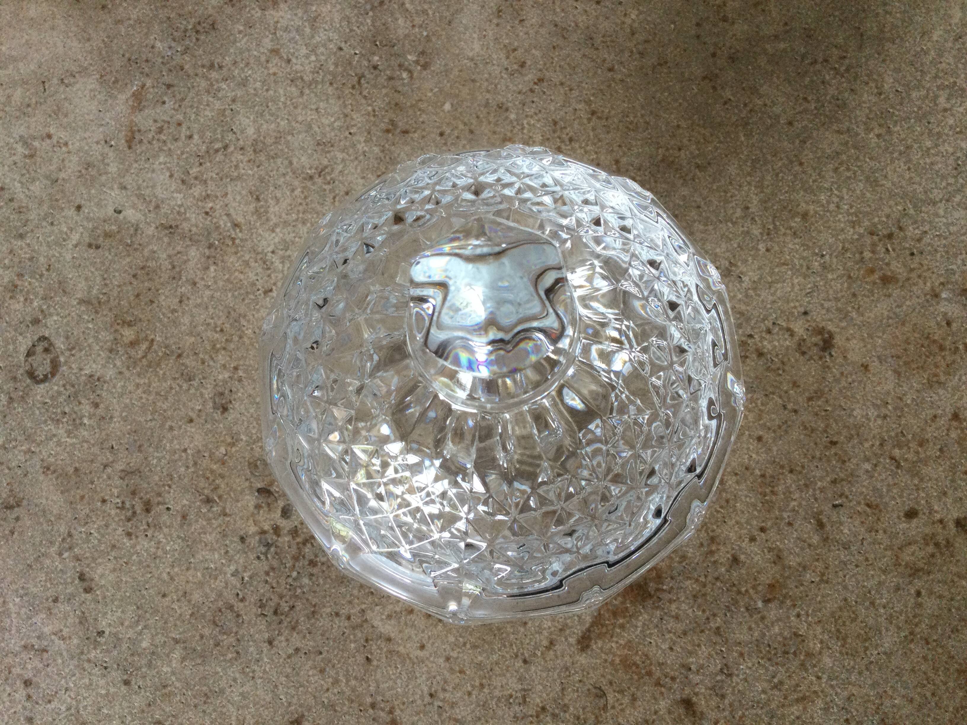 Cristal d'arques sugar bowl/candy box