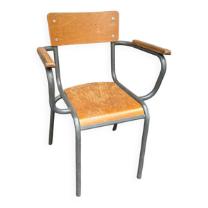 chaise d'écolier vintage