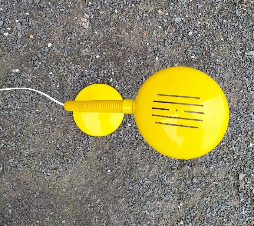 Vintage yellow Aluminor lamp