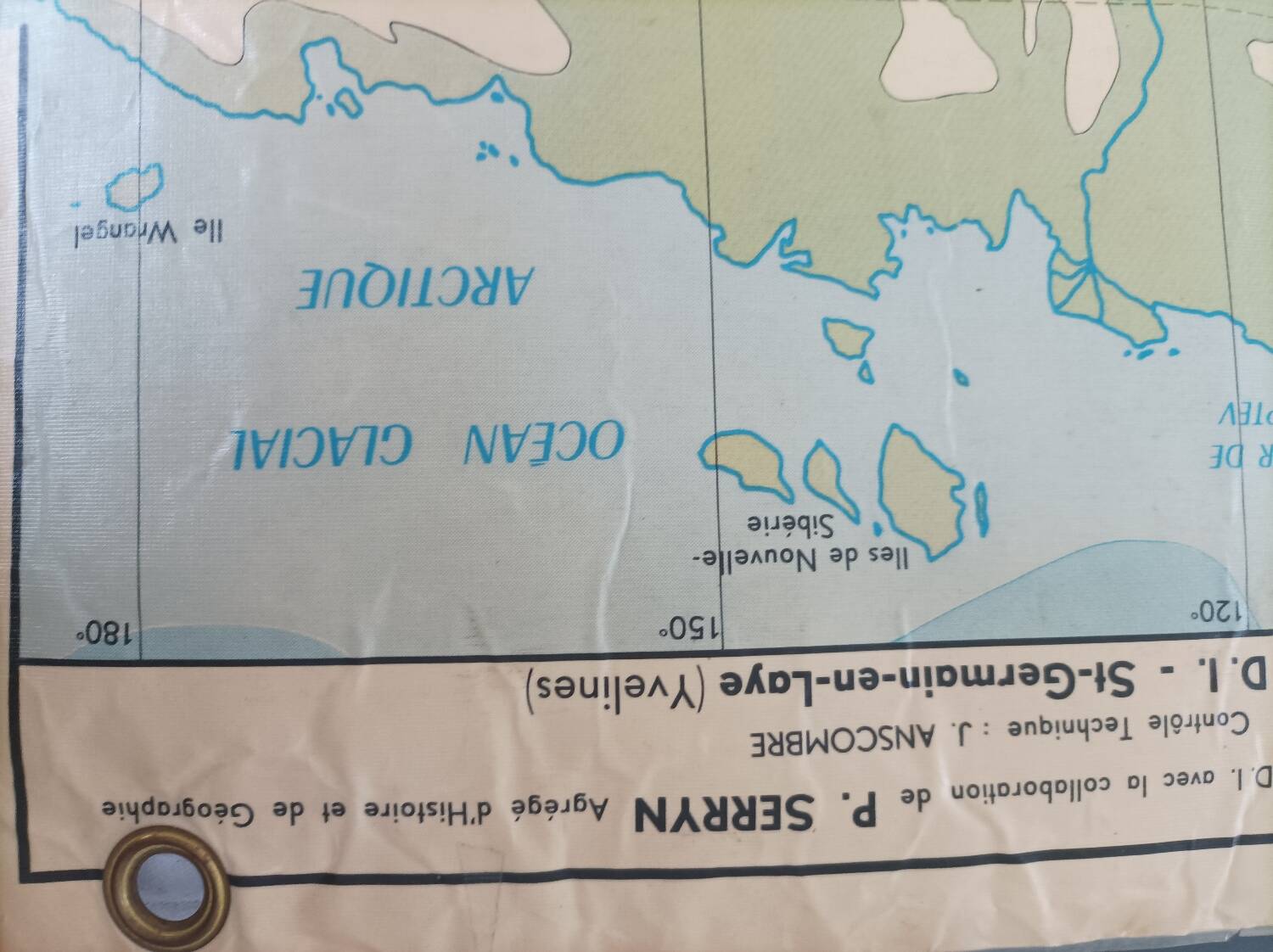 Planisphère Faune et Végétation MDI 1966