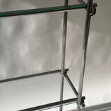 Minimalist bookshelf, Italian design 1970.