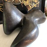 Black Ceramic/Female Nude/signed Tim Orr 1961/Mid century/Vintage