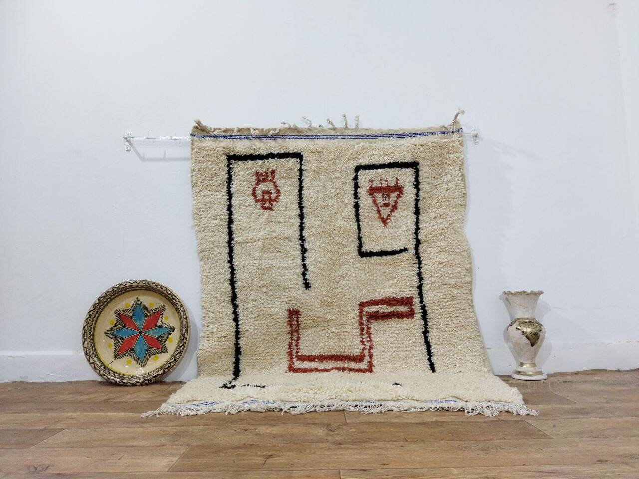 Tapis Berbère Marocain Artisanal 158 X 112 CM