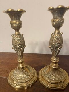 bronze candlesticks