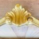 Antique gilded mirror.