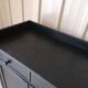 Low wooden entrance furniture