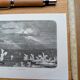 Printed in 1868, Mount Erebus, Ross Island, Antarctica.
