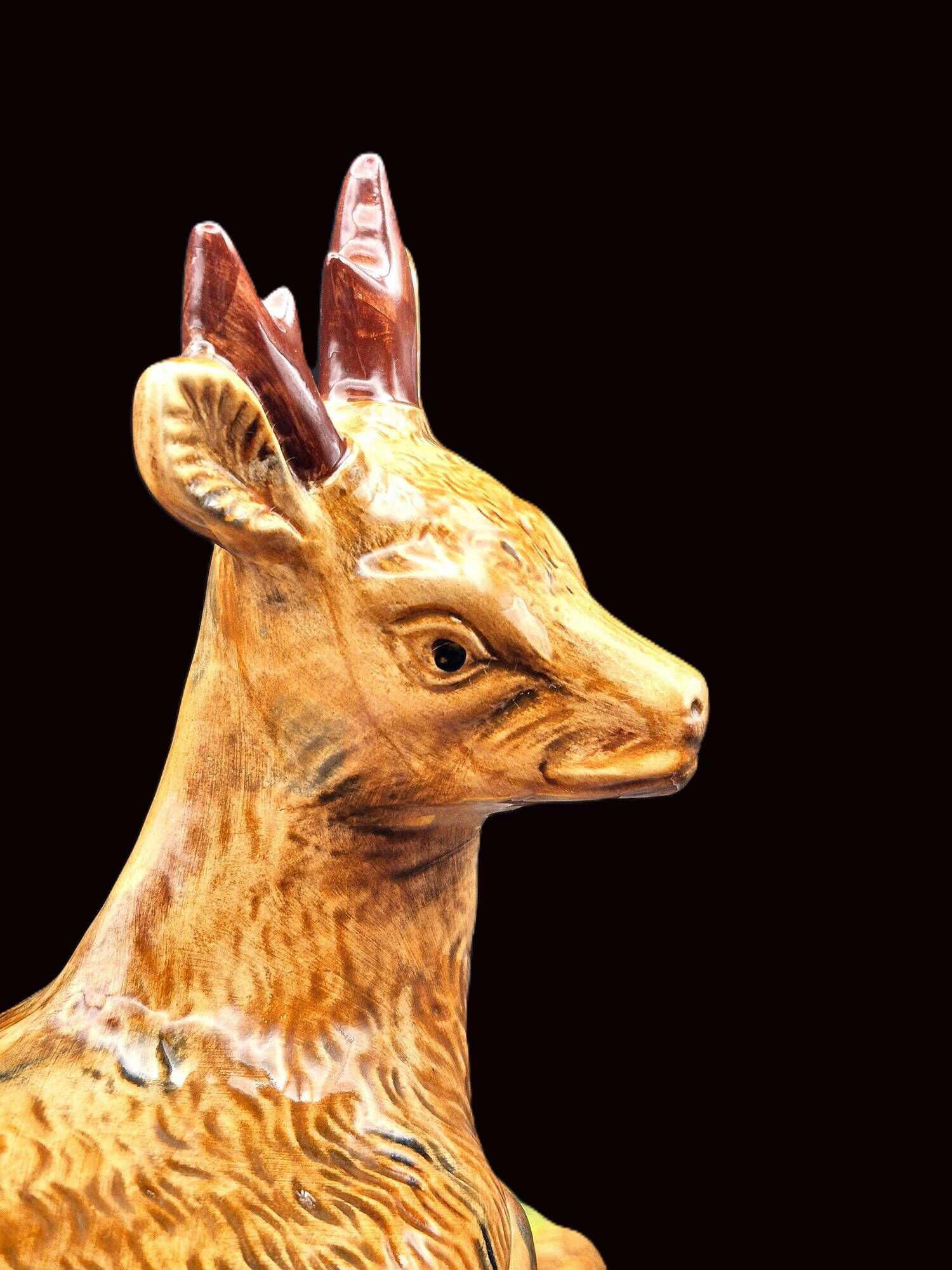 Zoomorphic Terrine of Roe Deer in Barbotine – Michel Caugant (Circa 1970)