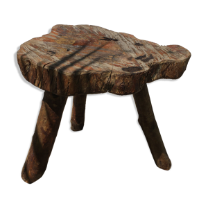 tabouret tripode brutaliste