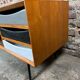 Scandinavian style enfilade in solid teak and pencil feet