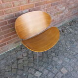 Scandinavian thermoformed wooden chair