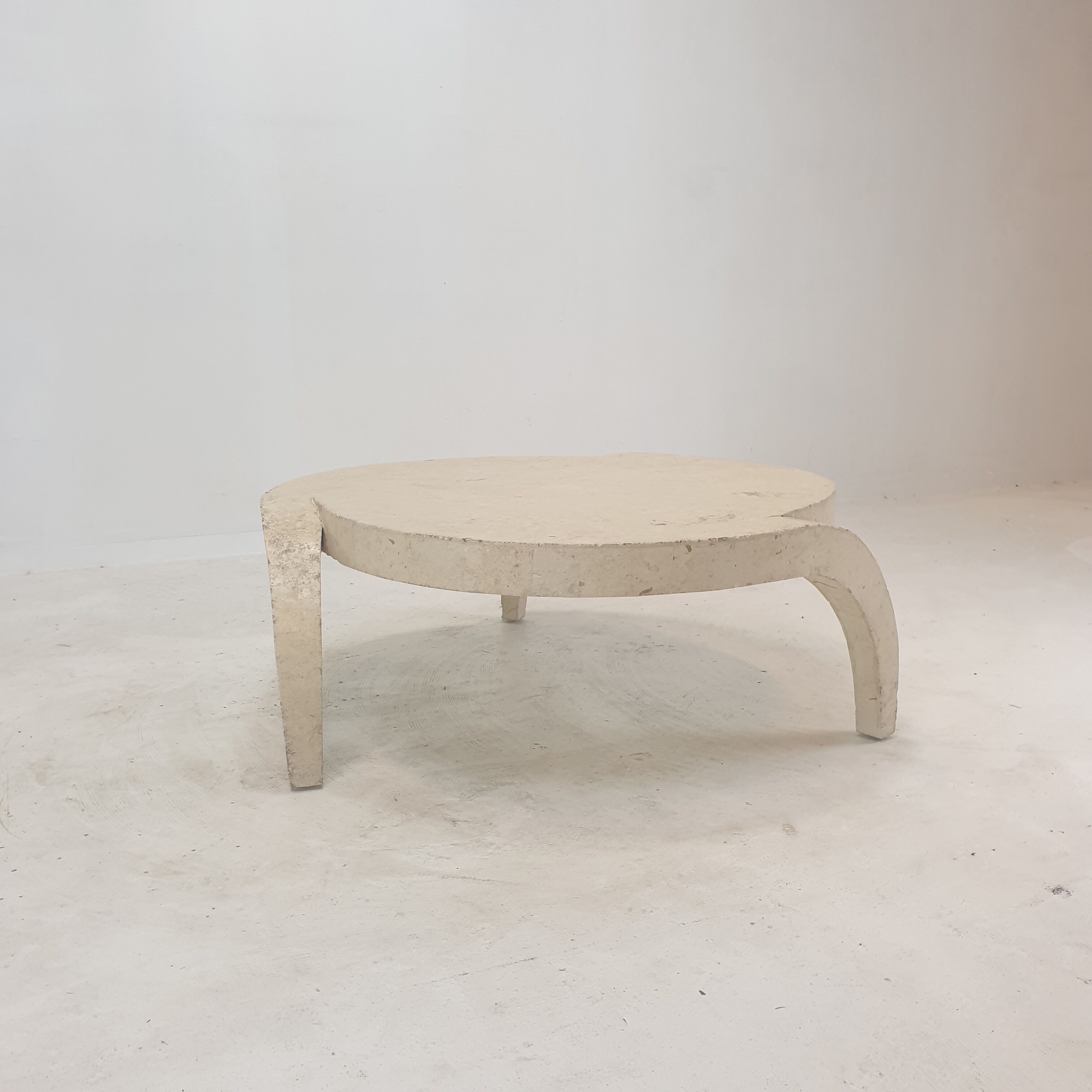 Mactan Stone or Fossil Stone Coffee Table, 1980's