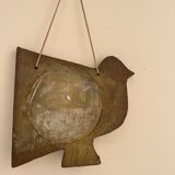 Vallauris earthenware bird mirror