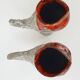 Pair of vintage zoomorphic pitchers