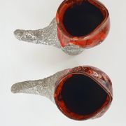 Pair of vintage zoomorphic pitchers