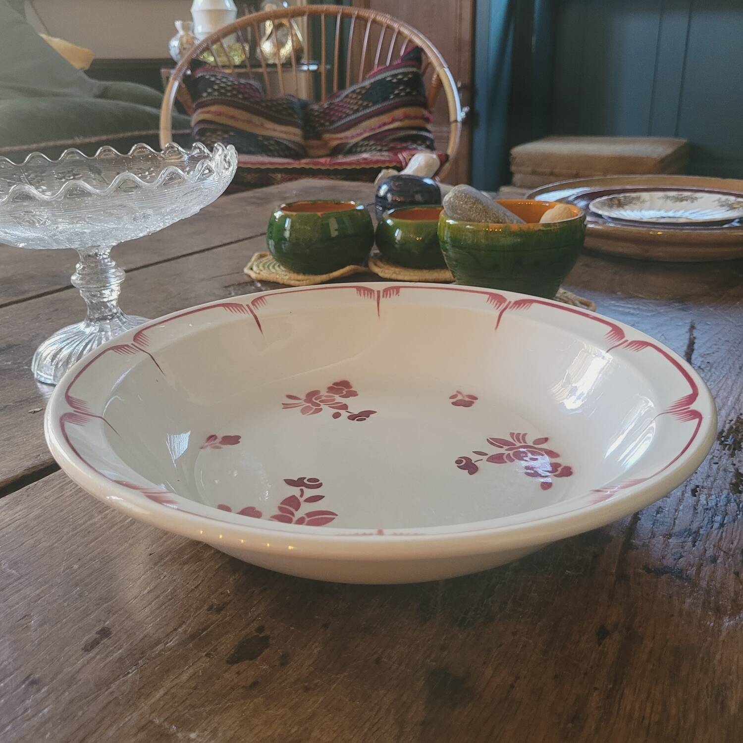 30s round hollow dish