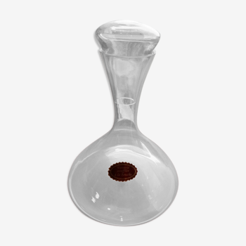 Glass decanter 23cm blown to the mouth