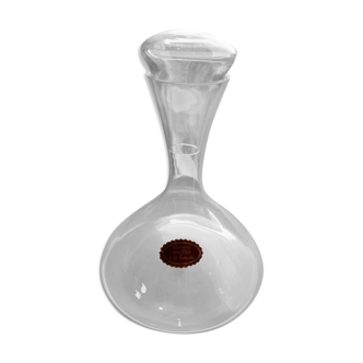 Glass decanter 23cm blown to the mouth