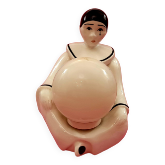 Lamp Pierrot in ceramic