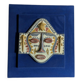 Frame with ethnic mask