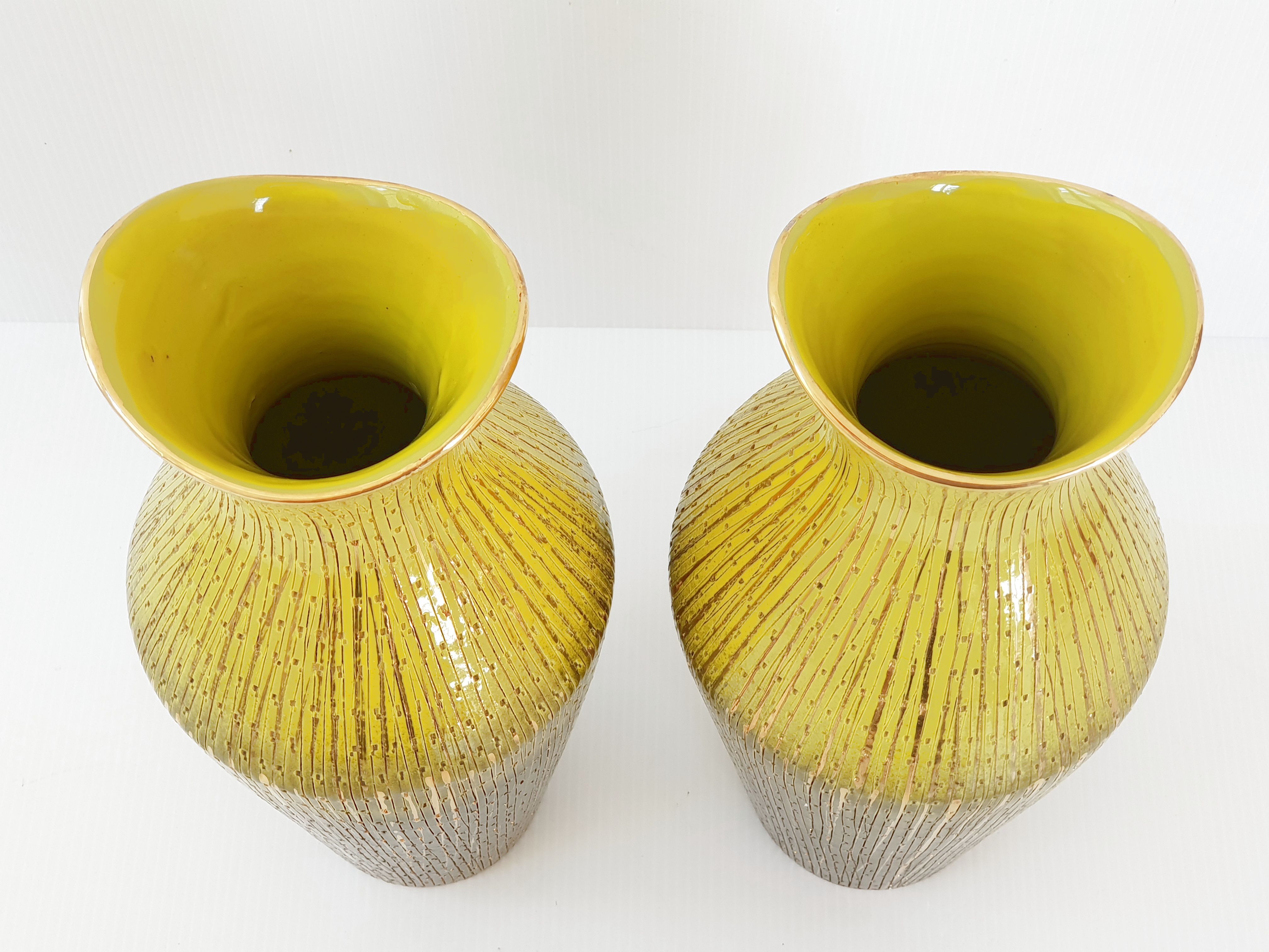 Paire de vases italiens 1950