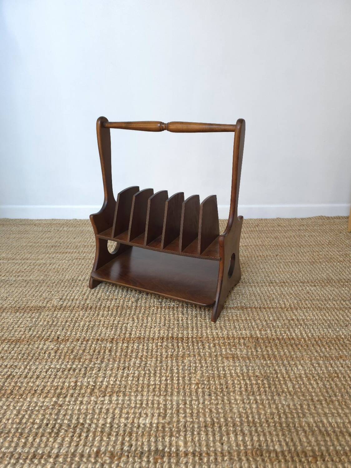 Wooden magazine rack