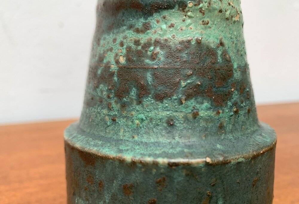 Brutalist pottery vase by Mobach, mid-century, 1960s.