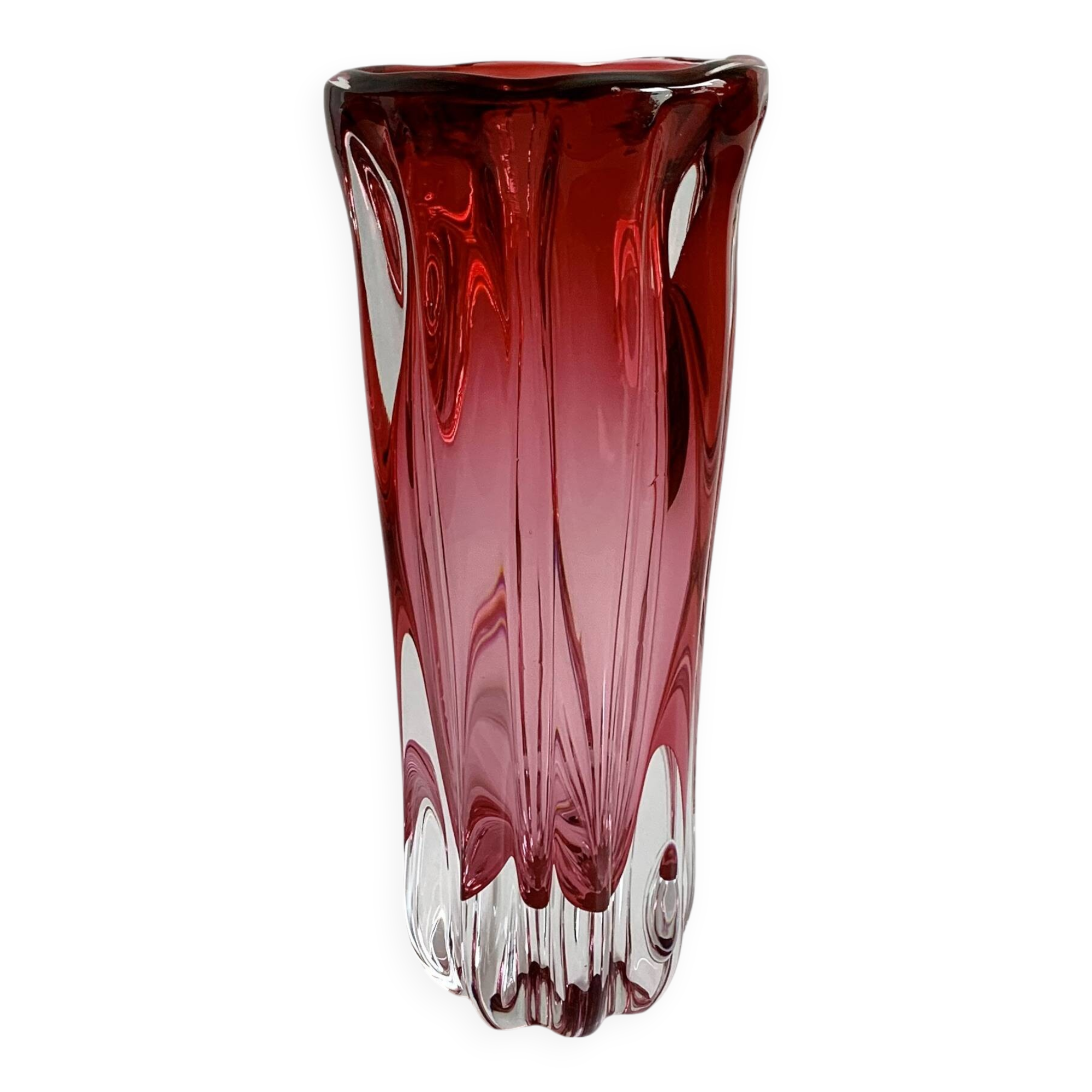 Vase by J. Hospodka for Chribska Sklarna, Czechoslovakia, 1960s