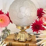 Lampe à poser art déco florale