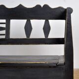 Banc ancien en pin, années 1920