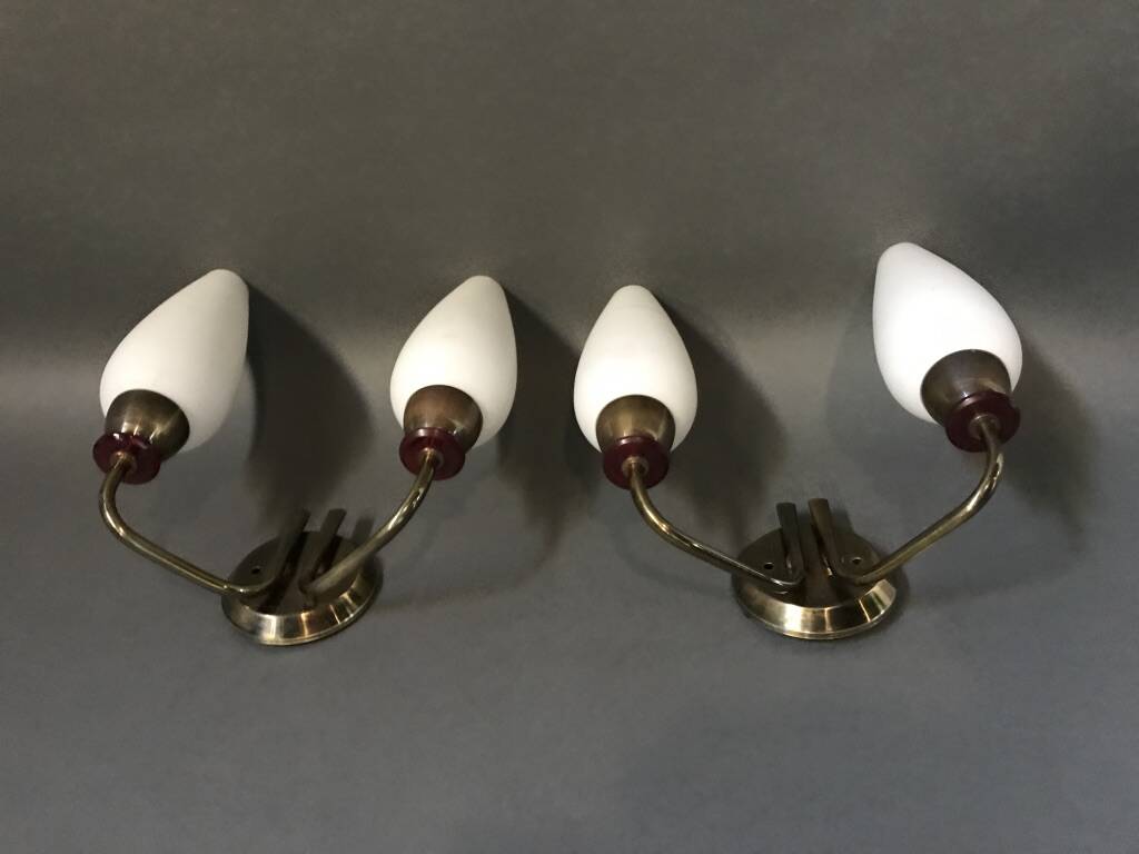 1950 wall lamp, Maison Lunel, France