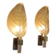 Pair of Murano glass wall lights, Toso