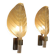 Pair of Murano glass wall lights, Toso