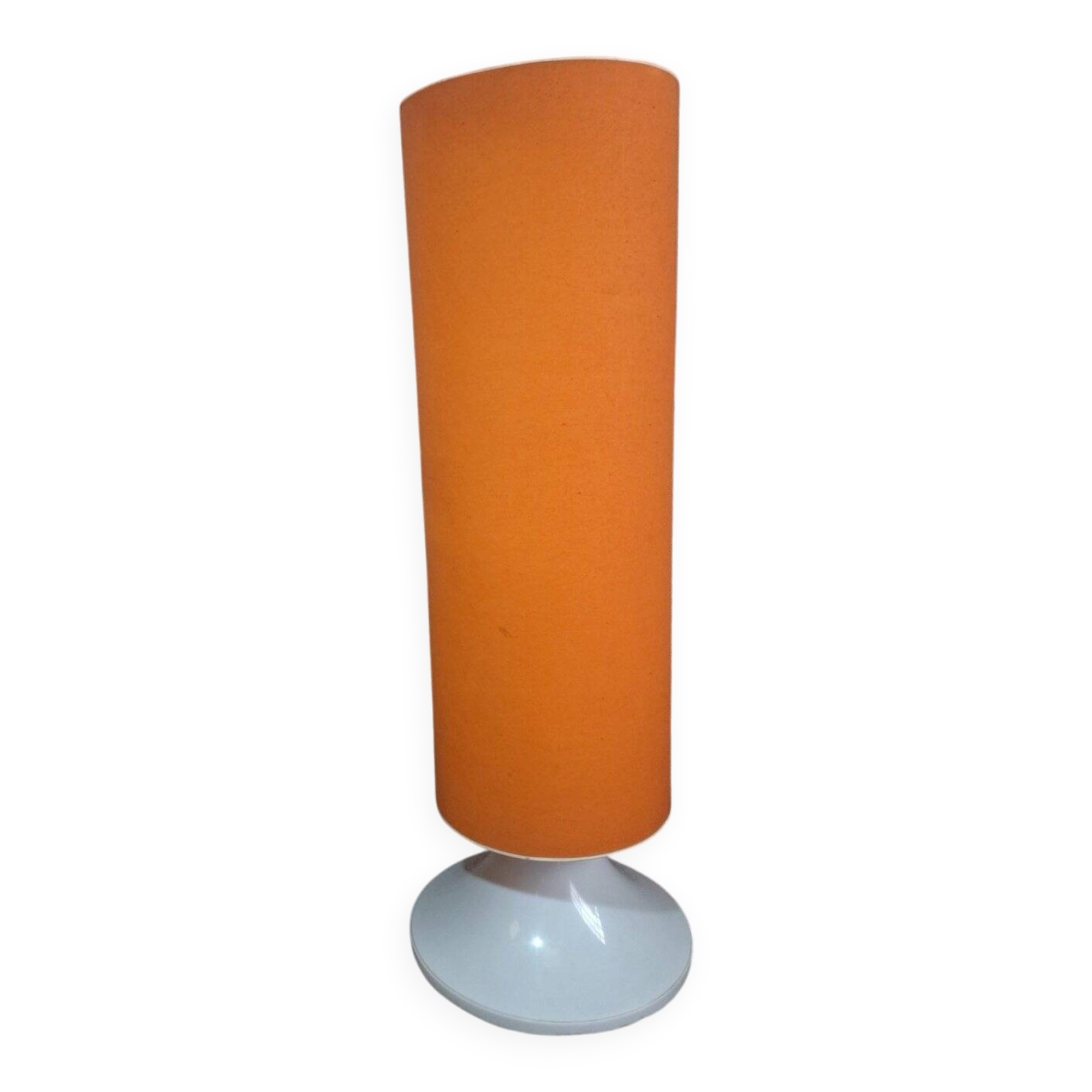 Lampadaire XXL Space Age années 70 – Abat-jour orange géant 110 cm
