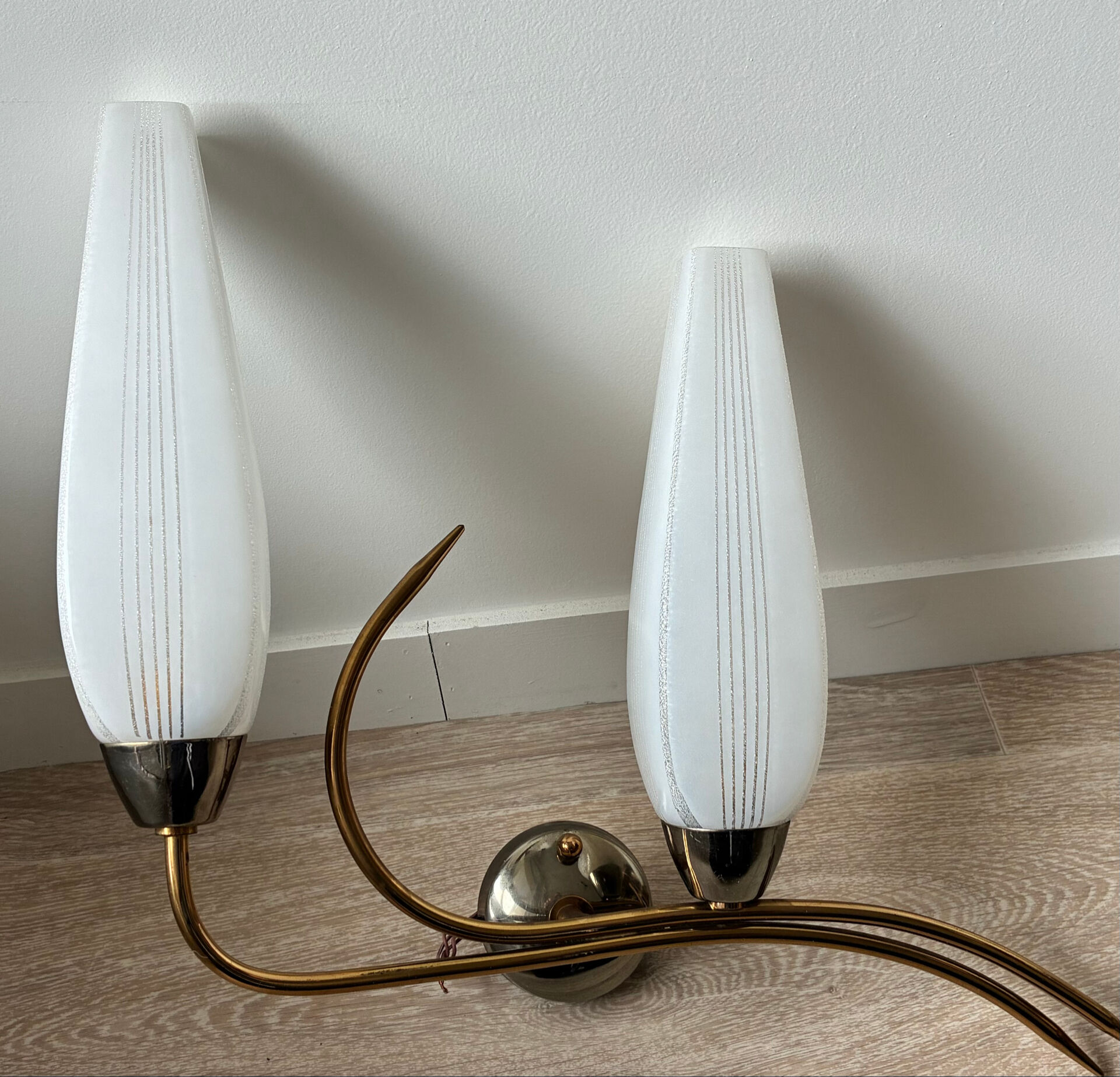 Pair of vintage 60s wall lights