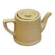 Théière jaune pastel vintage
