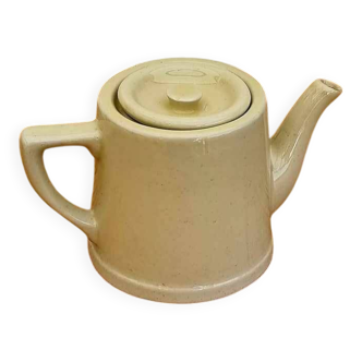 Théière jaune pastel vintage