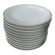 10 white Limoges porcelain dessert plates
