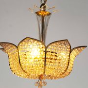 Medium sized crystal glass ‘Tole’ chandelier light by Palwa, Germany 1970’s