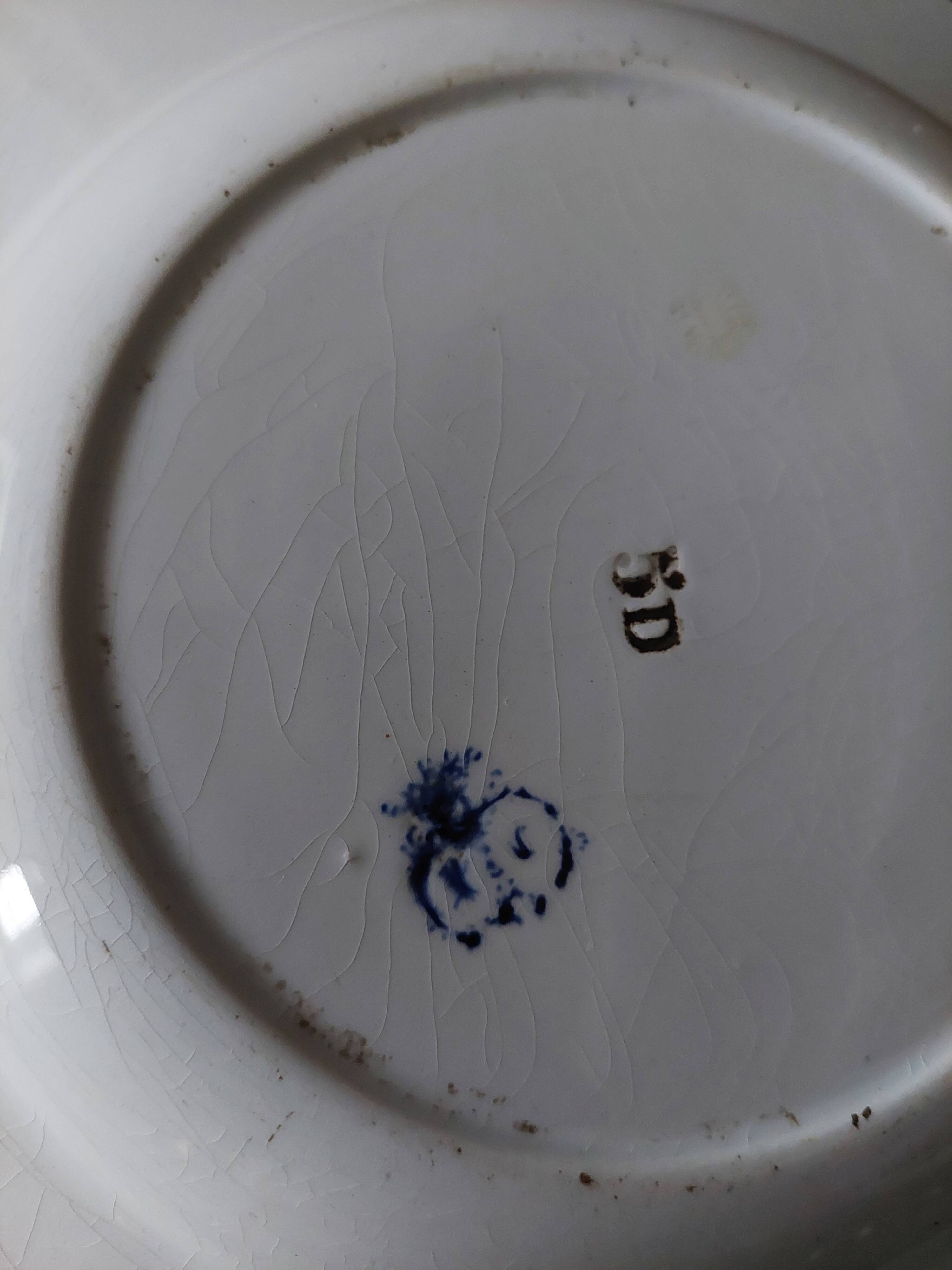 Eastern earthenware soup plate early 20th century