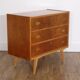Commode en teck et chêne 1960