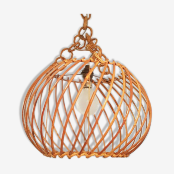 Rattan chandelier