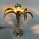 Lampe de table vintage en palmier – Willy Daro pour Massive – années 1970