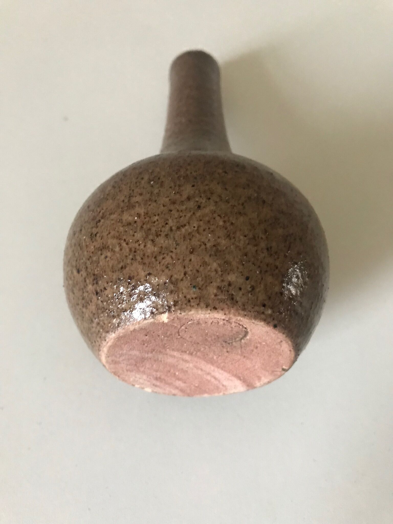 Stoneware vase ceramic accolay 1960