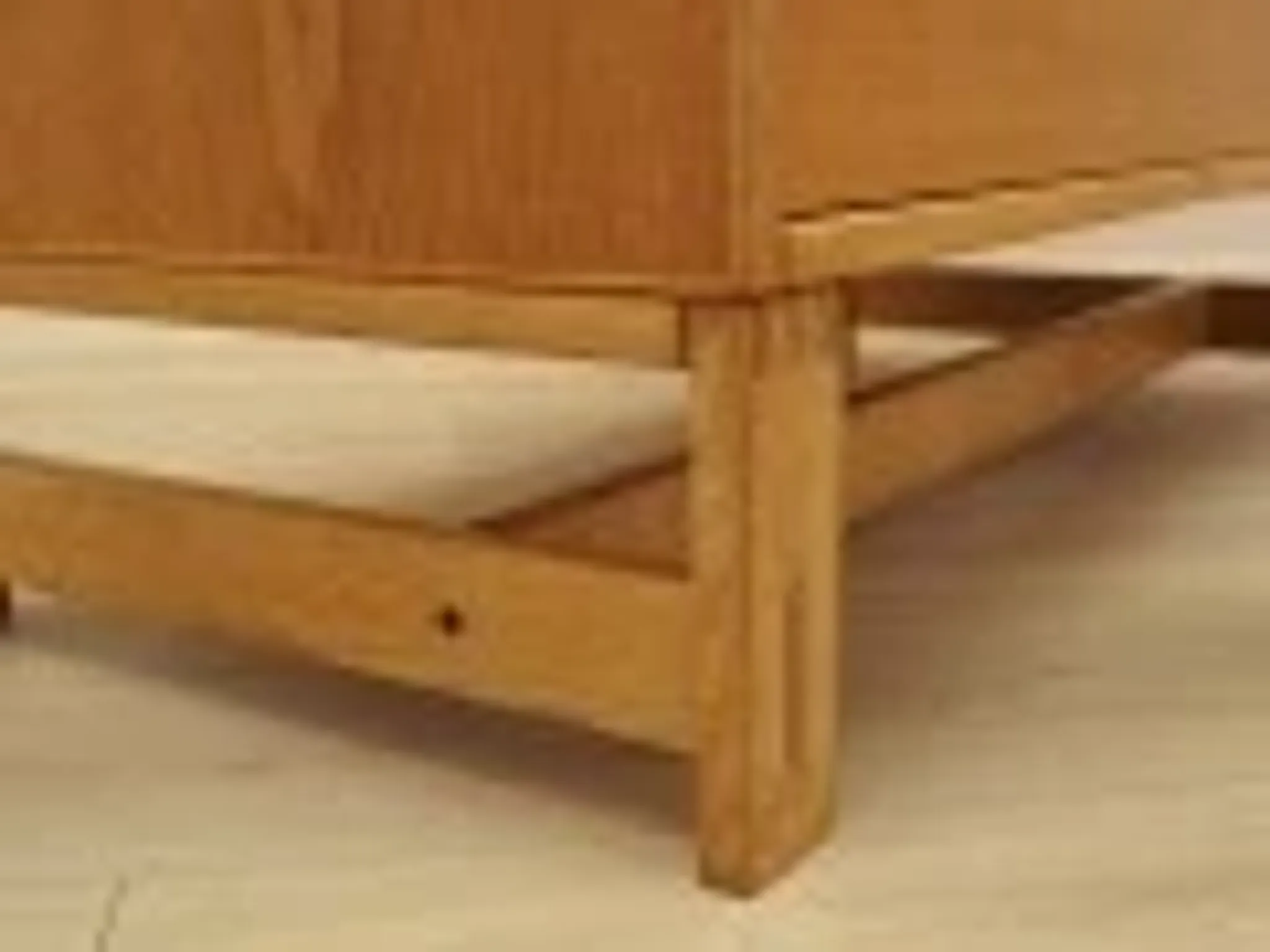 Danish oak and ash veneered chest of drawers with extendable top, 1970s