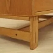 Danish oak and ash veneered chest of drawers with extendable top, 1970s