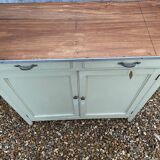 Buffet parisien vert vintage